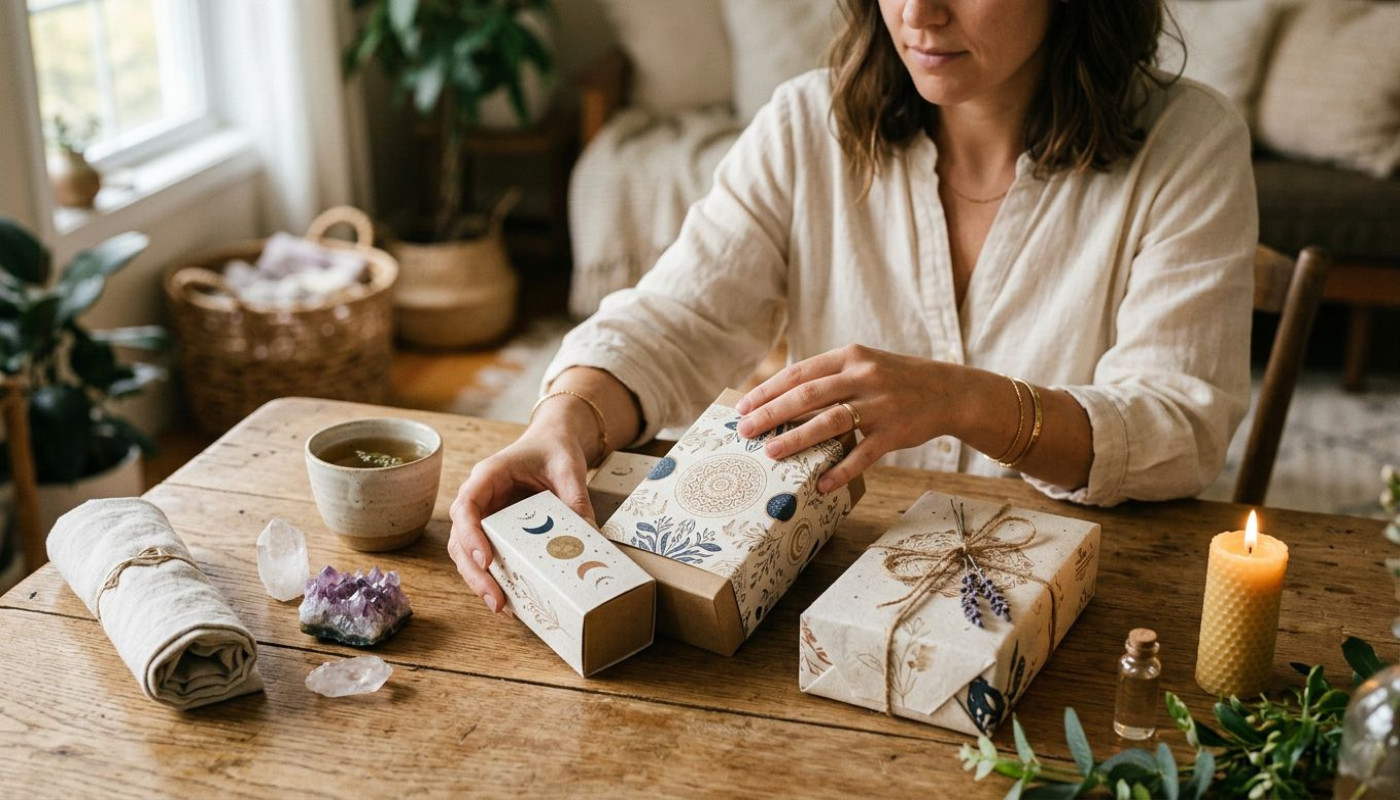 Inspiración espiritual para el packaging de productos online